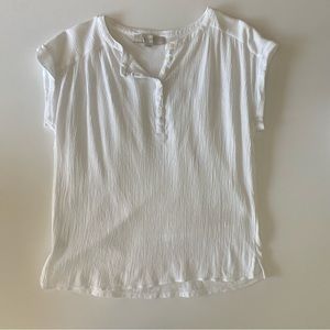 Loft cuff sleeve gauze top.  Size S